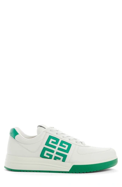 Shop Givenchy G4 Low Top Sneaker In White/ Green