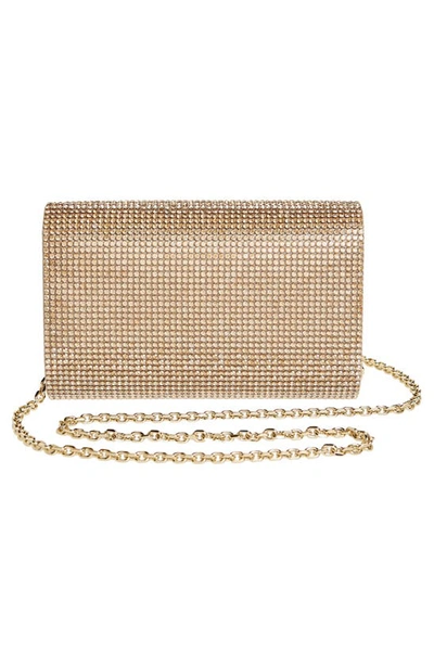 Shop Judith Leiber Fizzy Beaded Clutch In Champagne