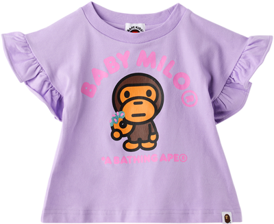 Shop Bape Baby Purple Baby Milo Donuts T-shirt