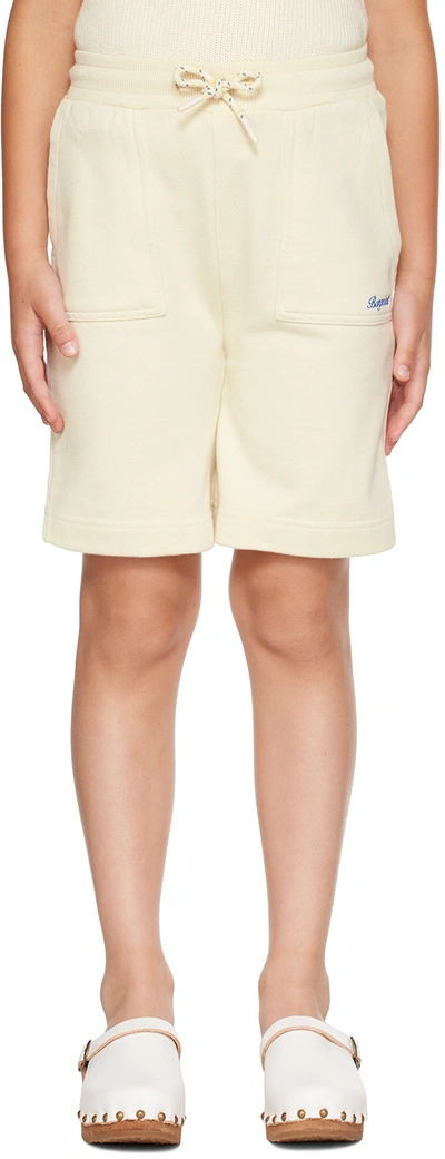 Shop Bonpoint Kids Off-white Chuck Shorts In Ecru