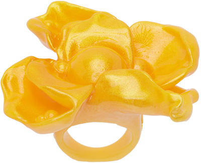 Shop La Manso Orange Tetier Bijoux Edition Groso Modo Ring In Naranja
