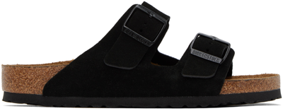 Shop Birkenstock Black Arizona Soft Footbed Sandals