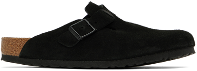 Shop Birkenstock Black Boston Soft Footbed Loafers
