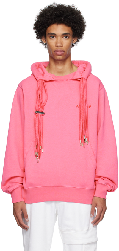 Shop Ambush Pink Multicord Hoodie In Shocking Pink