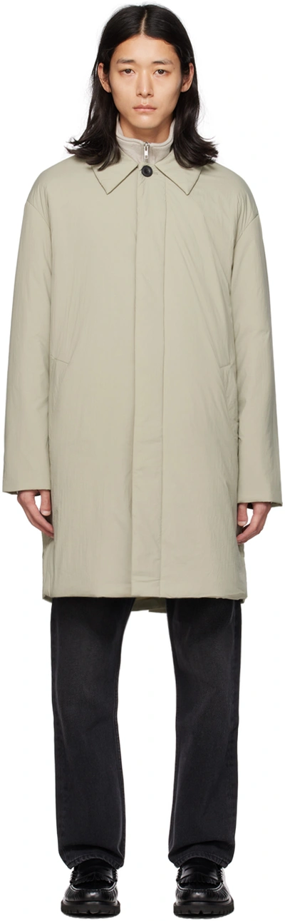 Shop Nn07 Gray Puffer Jacket In Fog