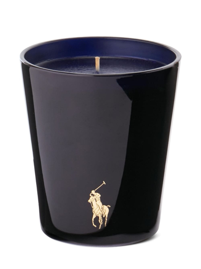 Shop Ralph Lauren Pied-a-terre Single-wick Candle In Blue
