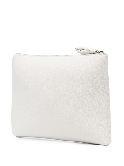 Lemaire Embossed-logo Document Holder In White