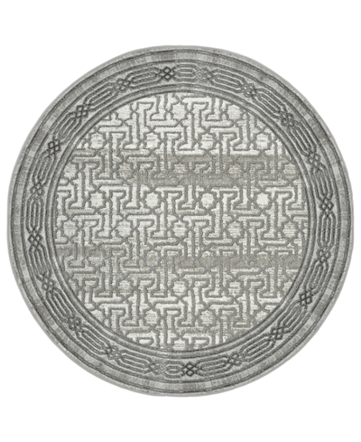 KM HOME CLOSEOUT! KM HOME DAVIDE 1231 5'3" X 5'3" ROUND AREA RUG 