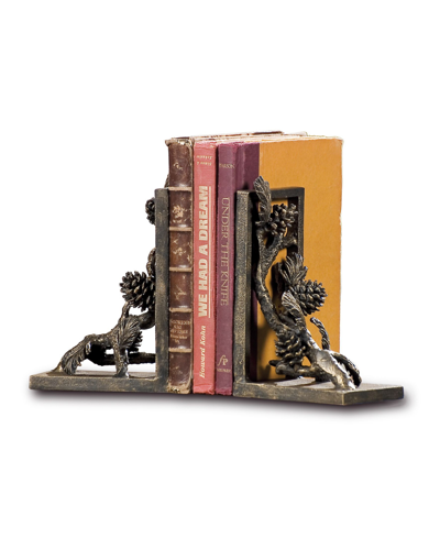 Shop Spi Home Pinecone Bookends In Bronze
