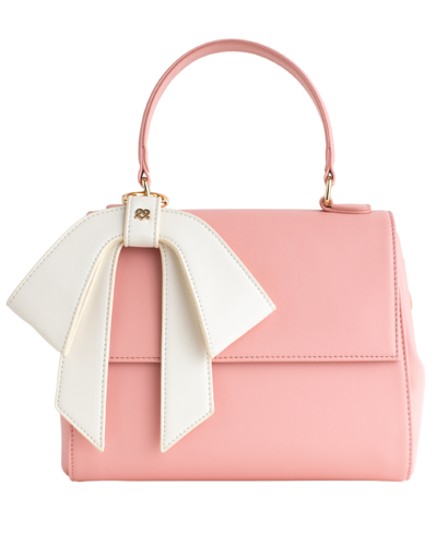Shop Gunas New York Cottontail Satchel Bag In Soft Pink