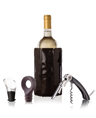 Shop Vacu Vin 4-piece Wine Set Classic In Black