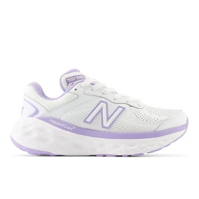 New Balance Women's Fresh Foam X 840 Shoes In White/lilac Glo In White/purple