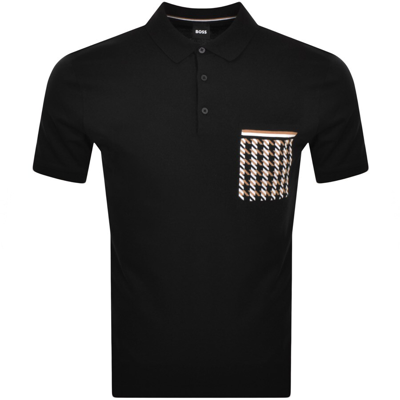 Shop Boss Business Boss Ofiordo Knit Polo T Shirt Black