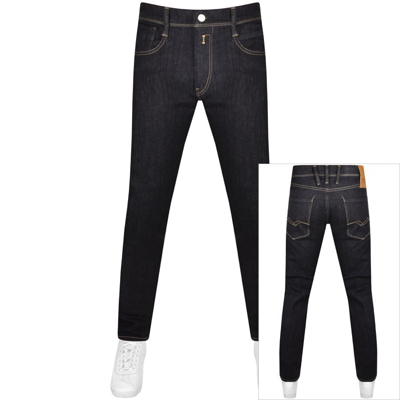 Shop Replay Anbass Slim Fit Dark Wash Jeans Navy