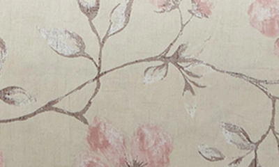 Southshore Fine Linens Mystic Garden 300 Tc Long Staple Sateen Cotton Sheet Set In Floral Soft Sand