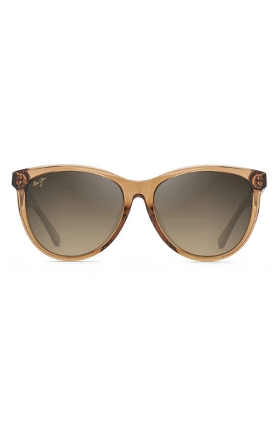 Maui Jim Glory Glory 56mm Polarizedplus2® Cat Eye Sunglasses In Cinnamon/hcl Bronze