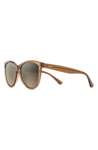 Maui Jim Glory Glory 56mm Polarizedplus2® Cat Eye Sunglasses In Cinnamon/hcl Bronze