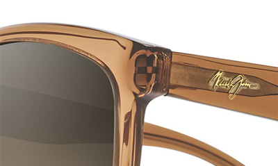 Maui Jim Glory Glory 56mm Polarizedplus2® Cat Eye Sunglasses In Cinnamon/hcl Bronze