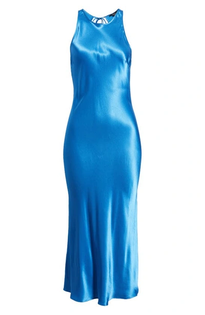 Shop Rails Solene Satin Dress In Cobalt