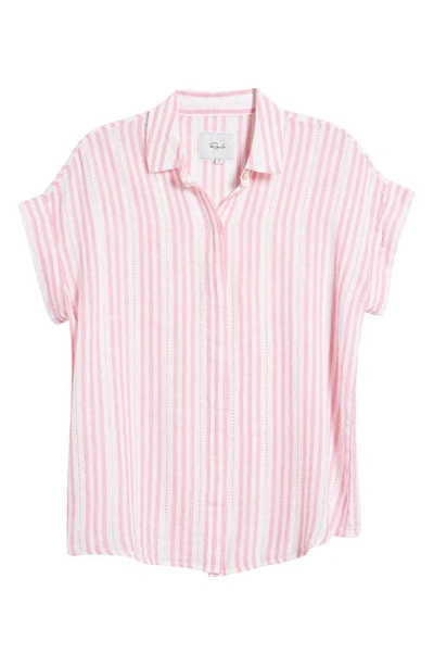 Shop Rails Jamie Stripe Linen Blend Shirt In Kokomo Stripe