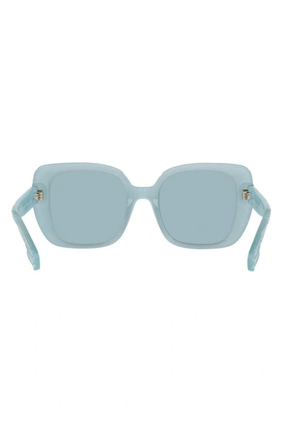 Shop Burberry 52mm Gradient Square Sunglasses In Azure