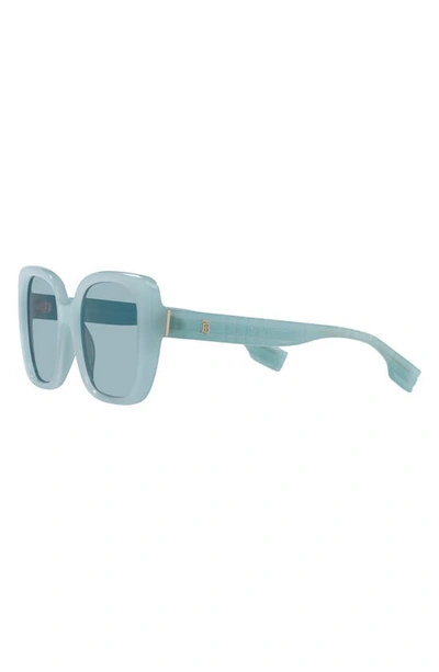 Shop Burberry 52mm Gradient Square Sunglasses In Azure