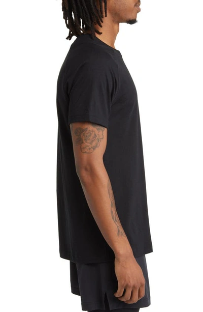 Shop Alo Yoga The Triumph Crewneck T-shirt In Black