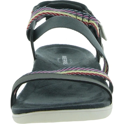 Shop Merrell District Mendi Womens Slingback Comfort Footbed Sandals In Multi