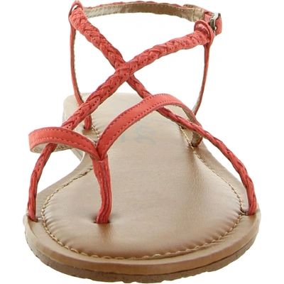 Shop Zodiac Yovana Womens Leather Thong Flats In Pink