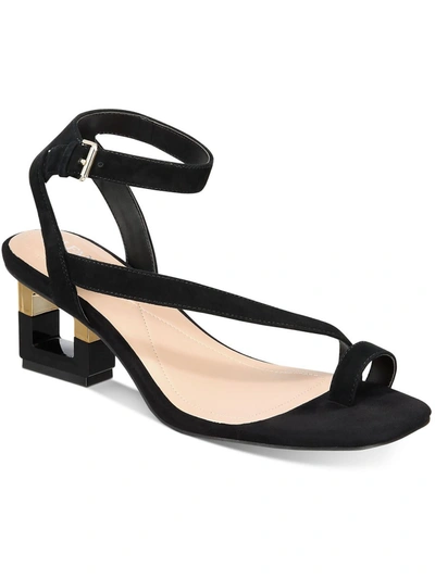 Shop Alfani Coreena Womens Toe Loop Buckle Dress Sandals In Black