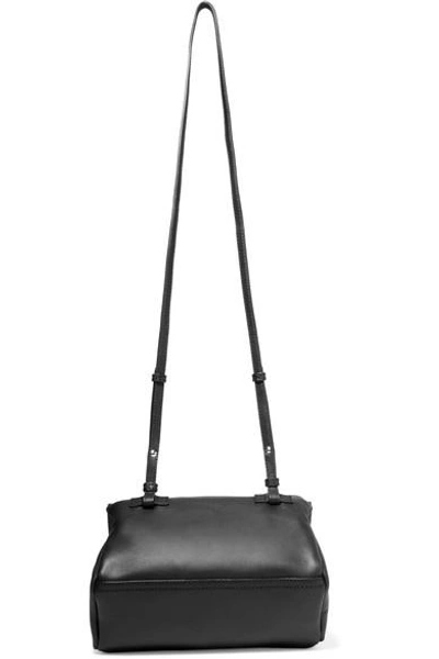 Shop Givenchy Mini Pandora Shoulder Bag In Embellished Black Leather