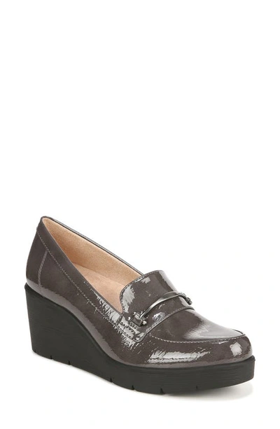 Soul Naturalizer Achieve Wedge Loafers In Grey Patent