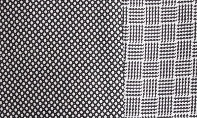Thom Browne Mix-print Single-breasted Blazer In Black/ White