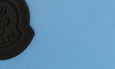 Moncler Logo Patch Baseball Cap In Light Blue