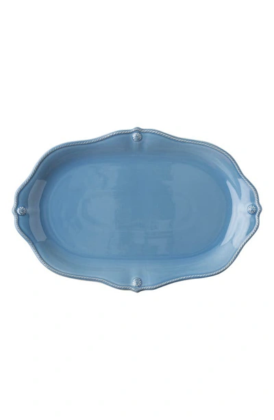 Shop Juliska Berry & Thread Scalloped Platter In Chambray