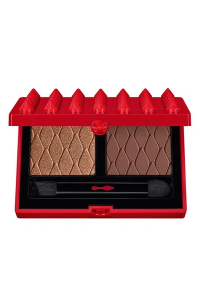 Shop Christian Louboutin Abracadabra Le Duo Eyeshadow Palette In Ambretta Brown