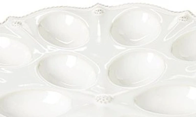 Juliska Berry & Thread Deviled Egg Platter - Whitewash In Whitewash