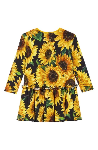 Shop Dolce & Gabbana Sunflower Print Dress