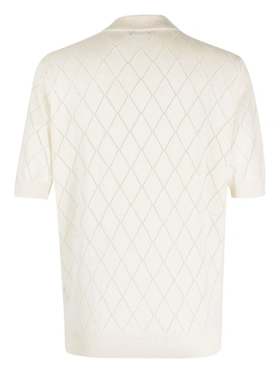 Giuliva Heritage The Theo Polo Shirt In Ivory