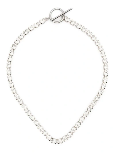 Shop Isabel Marant Necklace In Transparent Silver