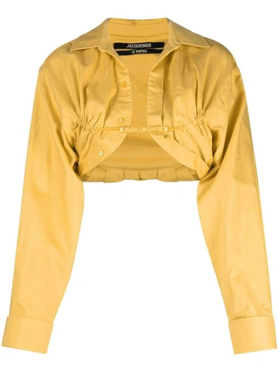Shop Jacquemus Shirt In Yellow