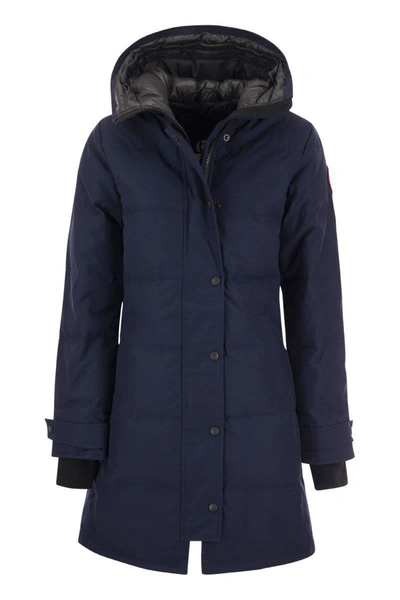 Shop Canada Goose Shelburne - Padded Parka In Navy Blue