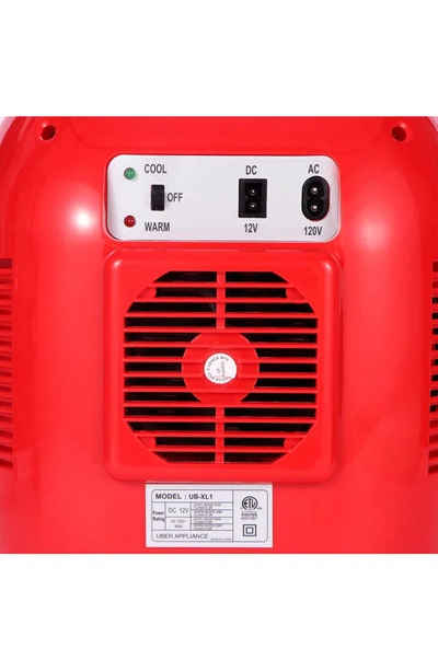 Uber Appliance Chill Xl Personal Portable Mini Fridge In Red