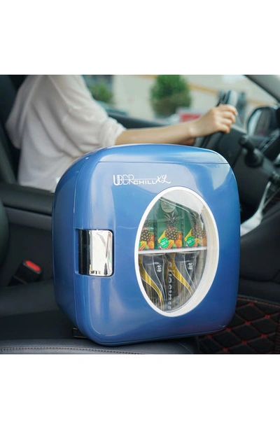 Uber Appliance Chill Xl Personal Portable Mini Fridge In Blue