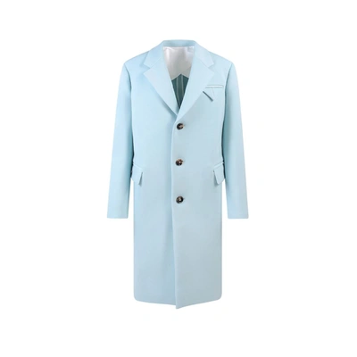 Shop Bottega Veneta Coat In Blue