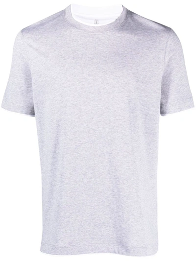 Shop Brunello Cucinelli Cotton T-shirt In Grey