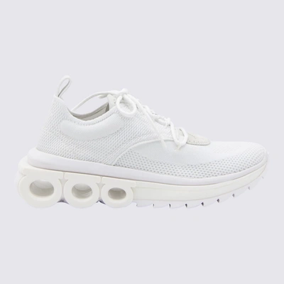 Shop Ferragamo Off White Nima Sneakers