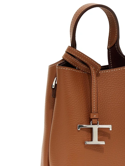Shop Tod's 'micro Bag' Handbag In Brown