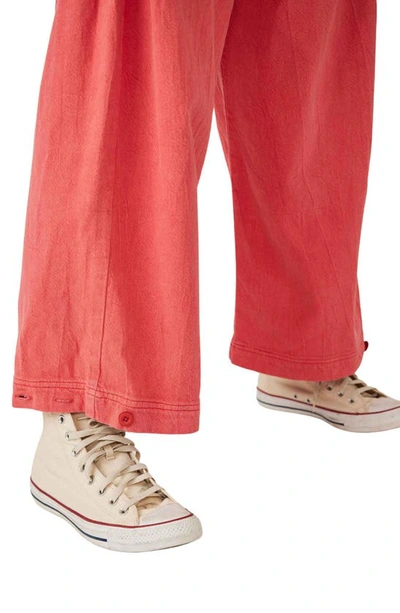 Free People Cool Harbor Wide Leg Pants In High Risk