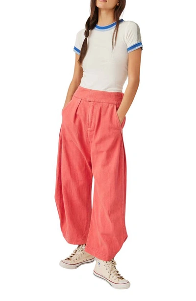 Free People Cool Harbor Wide-leg Pants At In High Risk, Size: Xs in Red